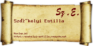 Székelyi Estilla névjegykártya